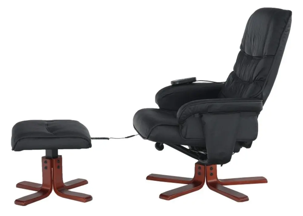 Массажное кресло с подставкой Mobhaus Aurel 2 (Black)