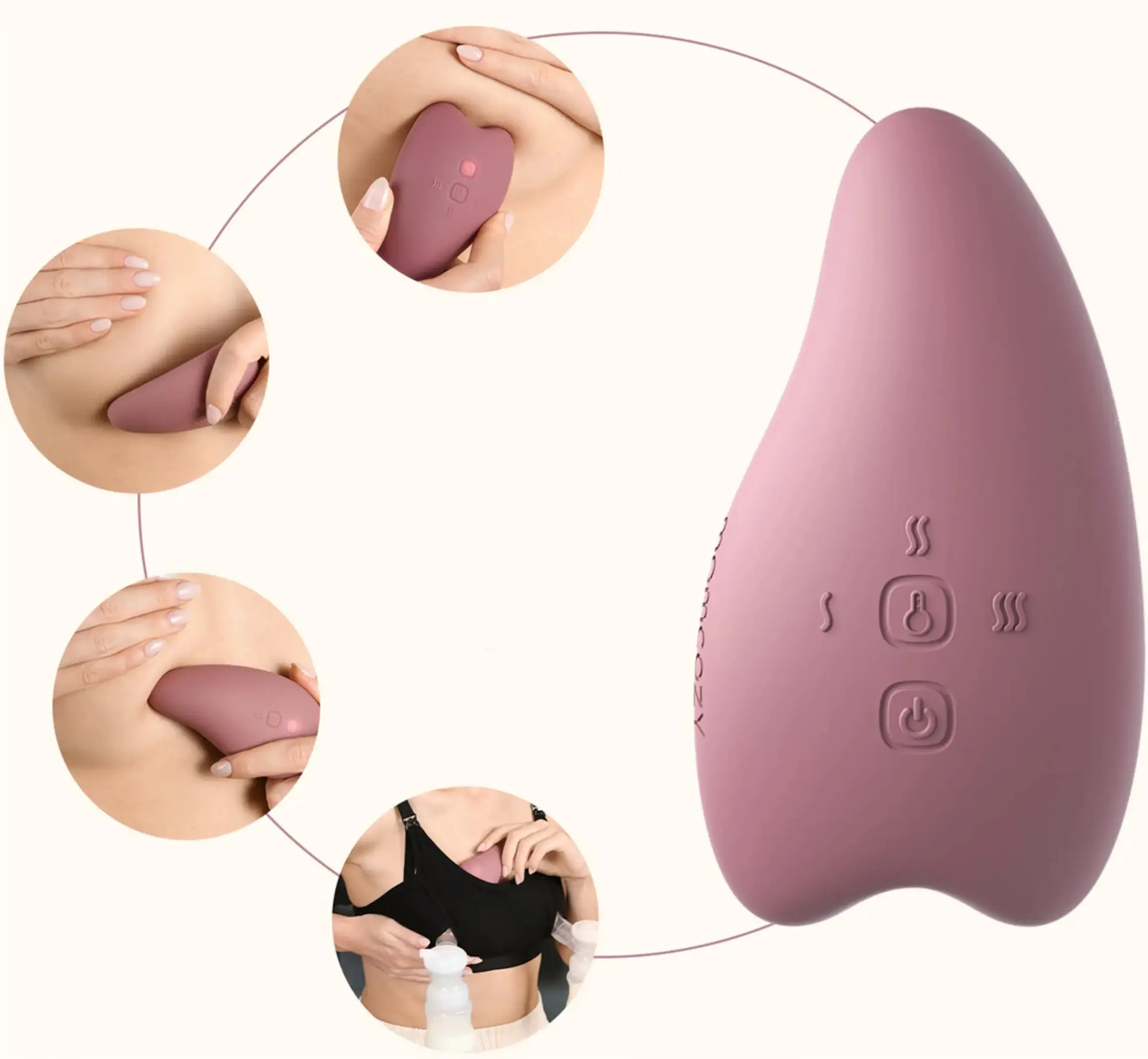 Массажер для лактации Momcozy A1 LM008-IR00BA-B (Pink) - 2