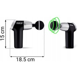 Массажный пистолет Neo Sport NS-500 (Black) Thumb