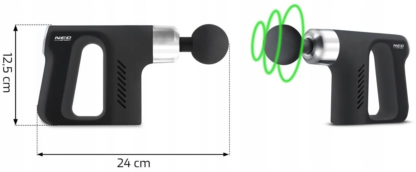 Pistol de masaj Neo Sport NS-502 (Black)