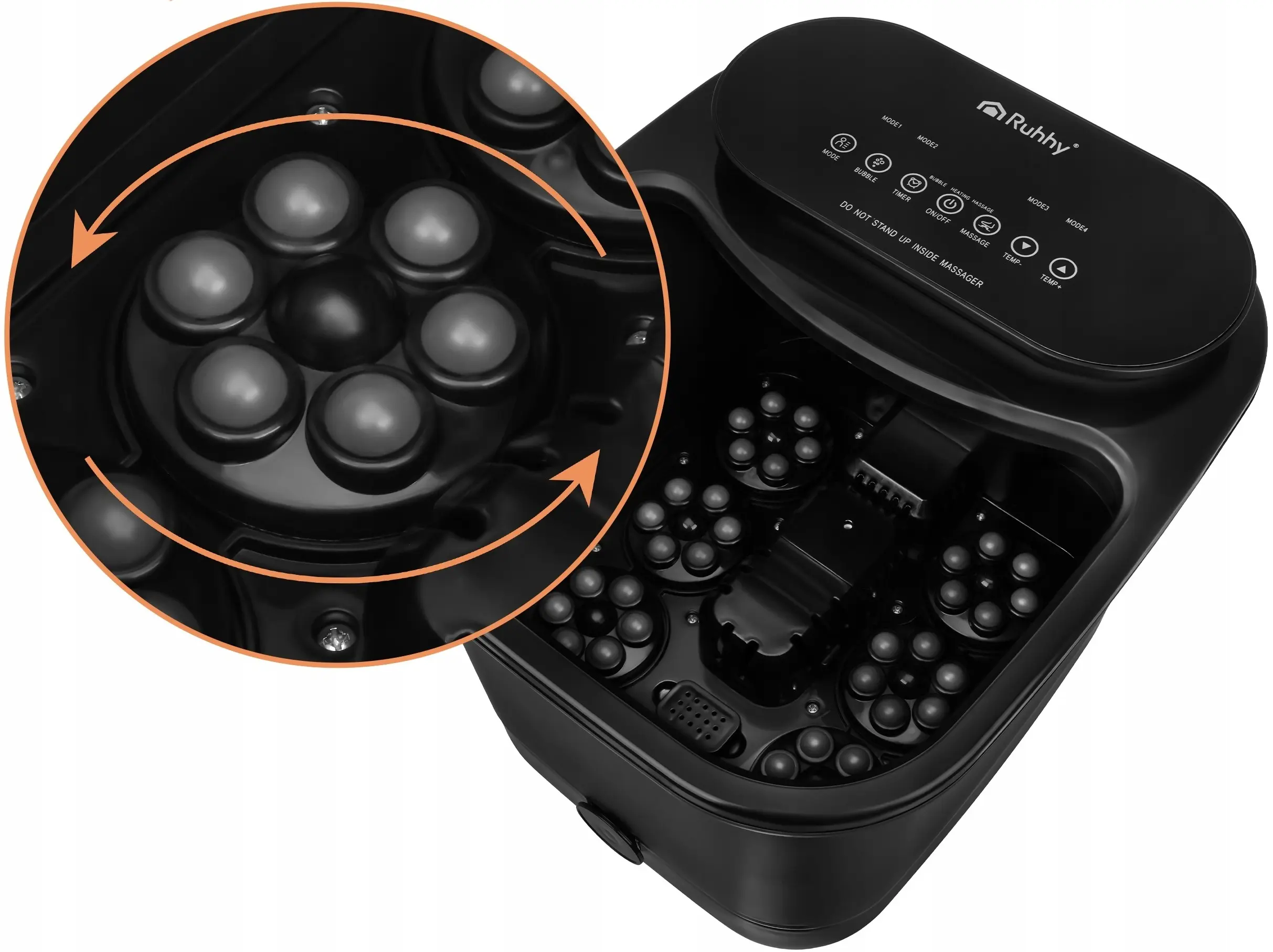 Cada cu masaj pentru picioare Ruhhy 26894 (Black) - 2