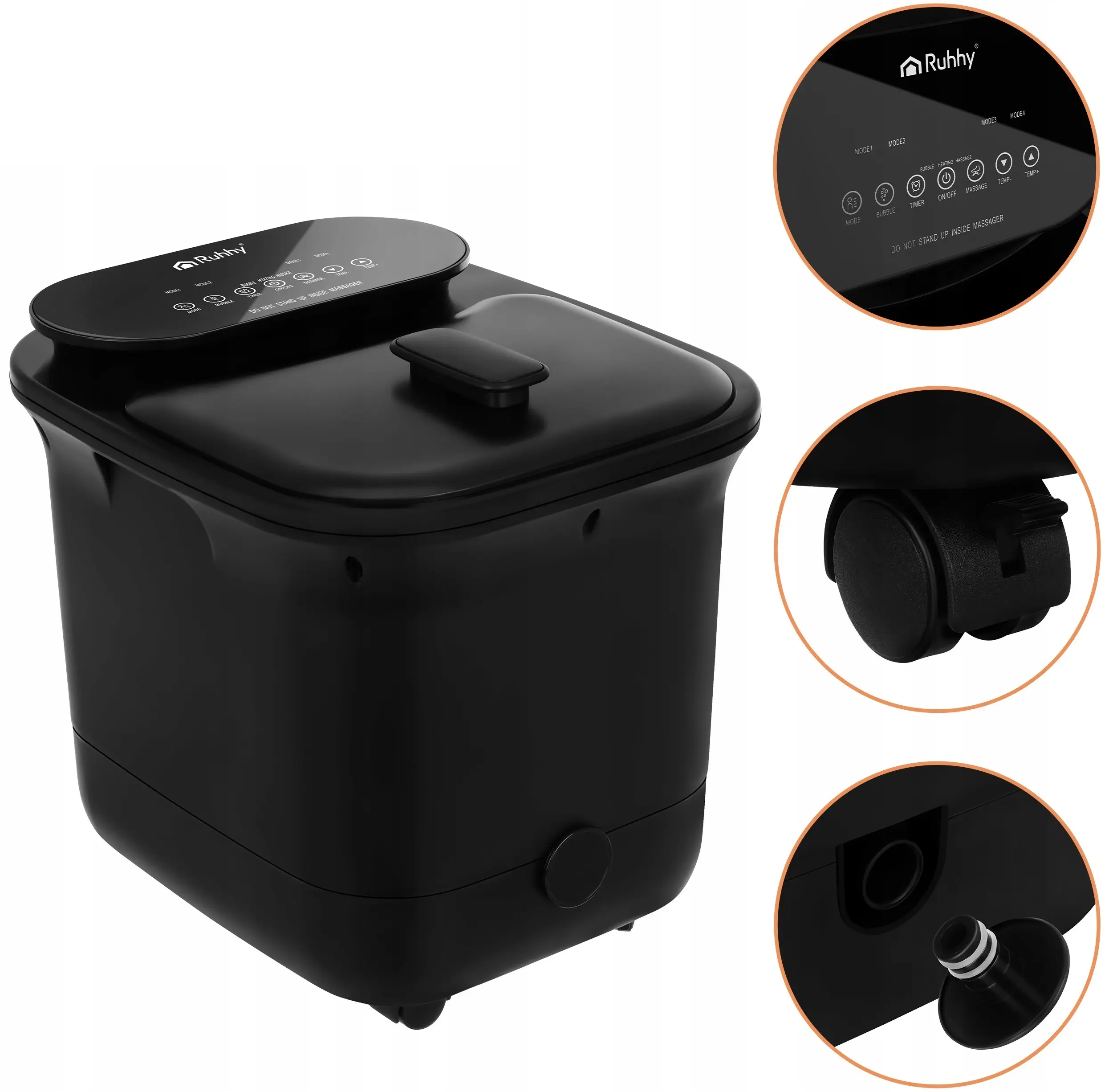 Cada cu masaj pentru picioare Ruhhy 26894 (Black) - 5