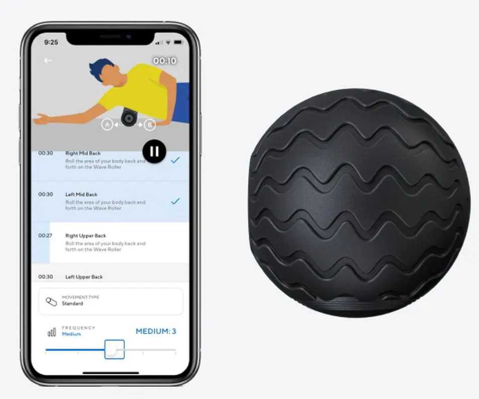 Вибромассажный мяч Theragun Wave Solo (Black)