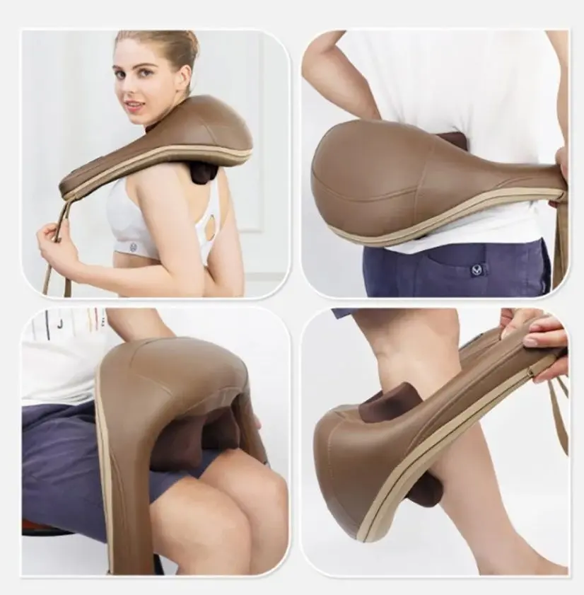 Aparat de masaj pentru gat Zenet Zet-759 (Beige/Brown)