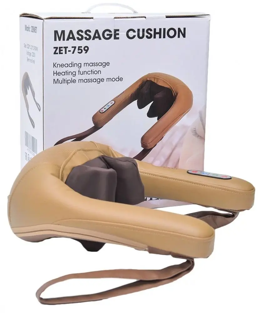 Aparat de masaj pentru gat Zenet Zet-759 (Beige/Brown)