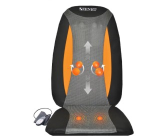 Husa cu masaj pentru scaun Zenet Zet-824 (Black/Orange)