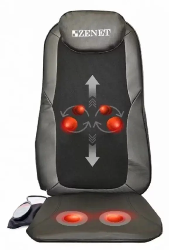 Husa cu masaj pentru scaun Zenet Zet-832 (Black)