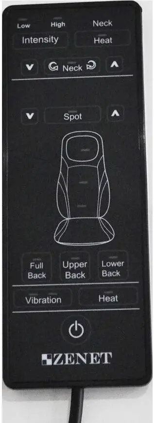 Массажная накидка на сиденье Zenet Zet-842 (Black) - 3