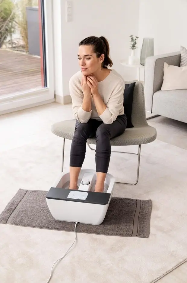 Cadă cu masaj pentru picioare Beurer FB60 (White/Grey)