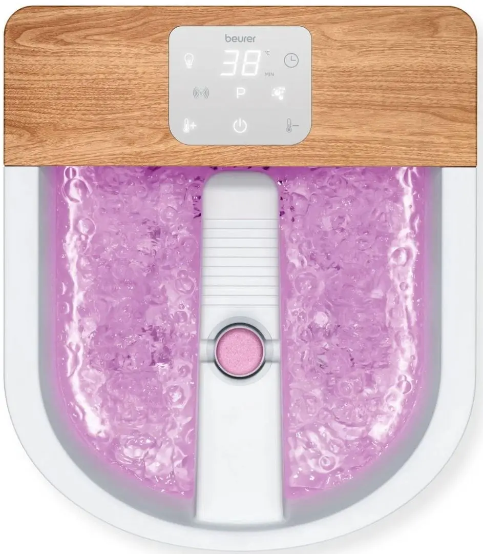 Cadă cu masaj pentru picioare Beurer FB65 (White/Wood)