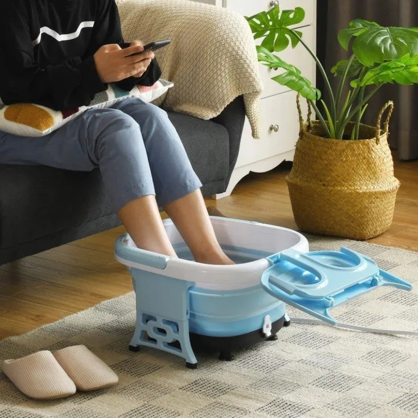 Cada cu masaj pentru picioare Costway EP24782DE-BL (Blue/White)