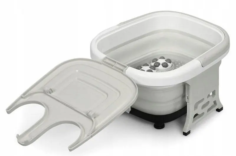 Cada cu masaj pentru picioare Costway EP24782DE-GR (Gray/White)