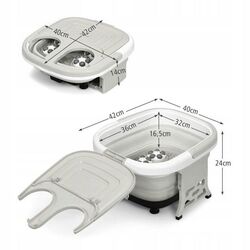 Cada cu masaj pentru picioare Costway EP24782DE-GR (Gray/White) Thumb