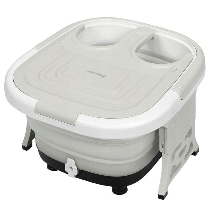 Cada cu masaj pentru picioare Costway EP24782DE-GR (Gray/White)