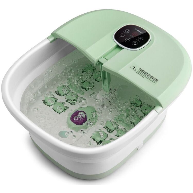 Массажная ванночка для ног Costway ES10123DE-GN (Green/White)