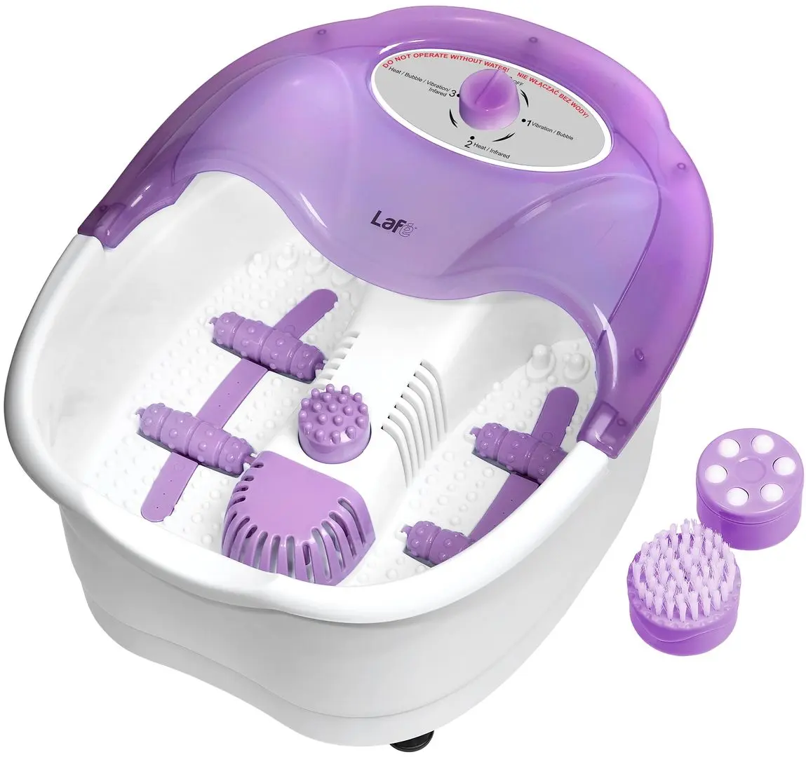 Cada cu masaj pentru picioare Lafe MFS-002 (White/Purple)