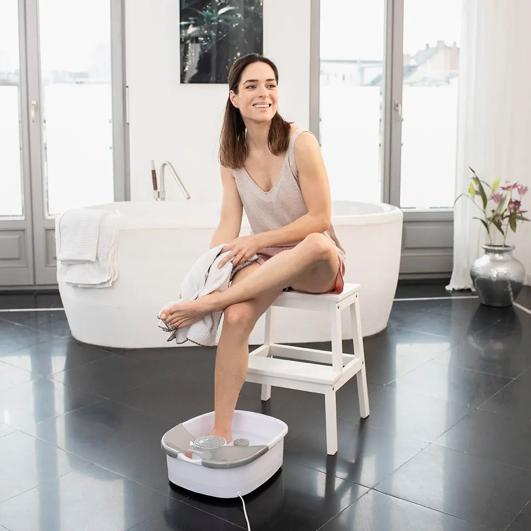 Cada cu masaj pentru picioare Medisana FS 881 (White/Grey)