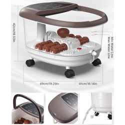 Массажная ванночка для ног Renpho Pro JD618 (Brown/White) Thumb