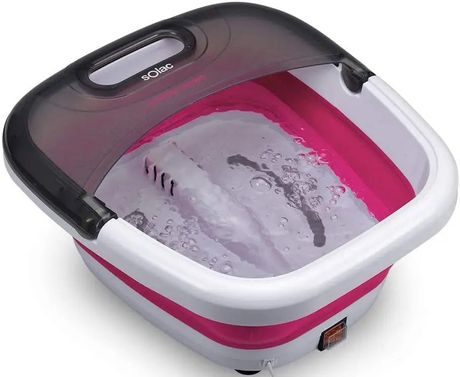 Cada cu masaj pentru picioare Solac Therma Hydro ME7756 (White/Pink)