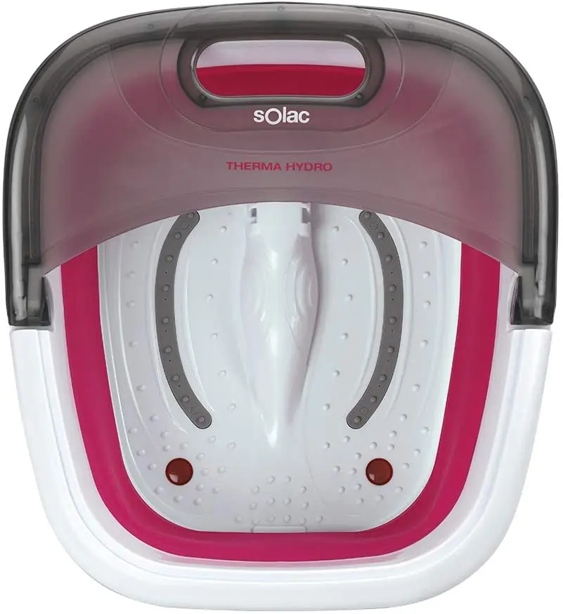 Cada cu masaj pentru picioare Solac Therma Hydro ME7756 (White/Pink)