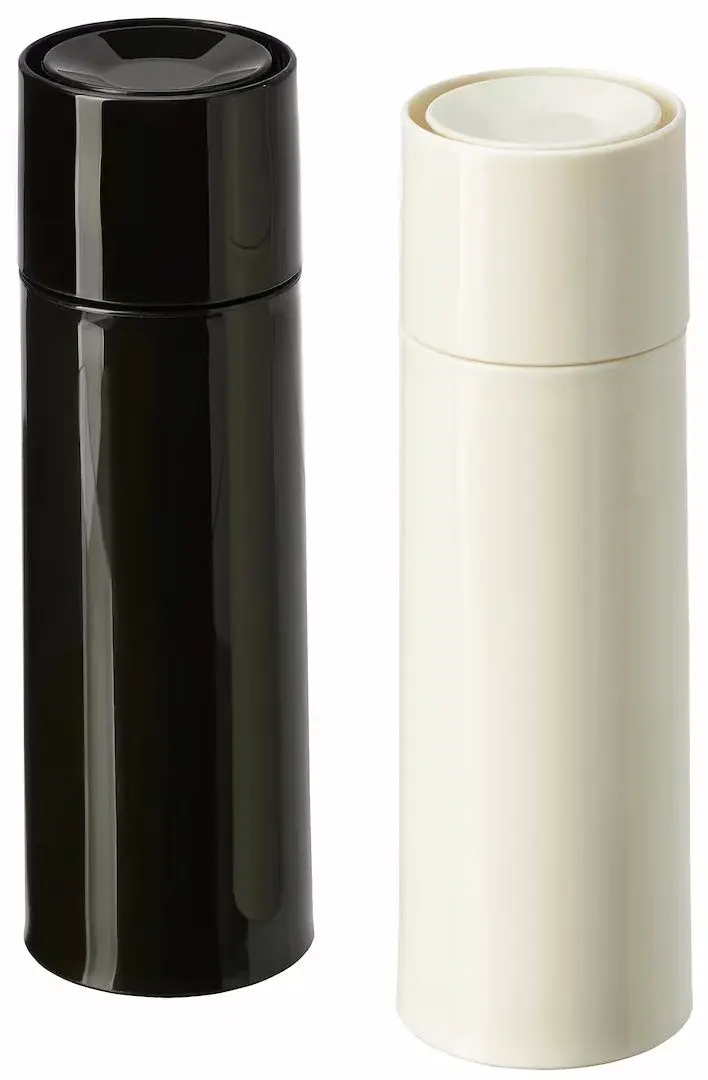 Set de rasnita de condimente Ikea Barnasinne 14cm (Negru/Alb)