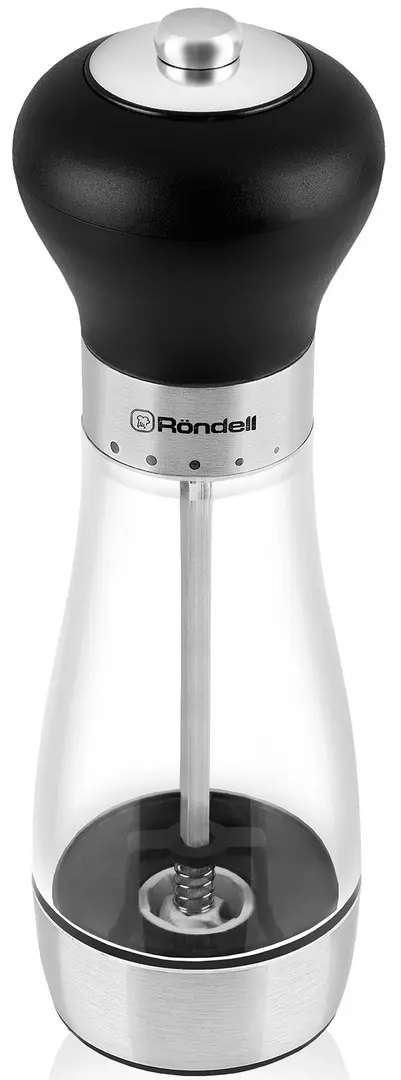 Rasnita pentru piper si sare Rondell Piquant RD-1503 (Inox/Black)