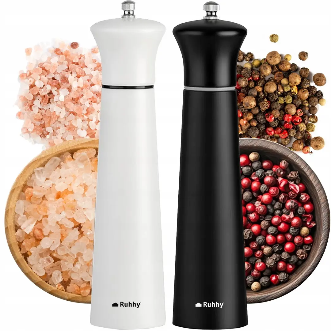 Set de rasnita de condimente Ruhhy 24721 (White/Black)