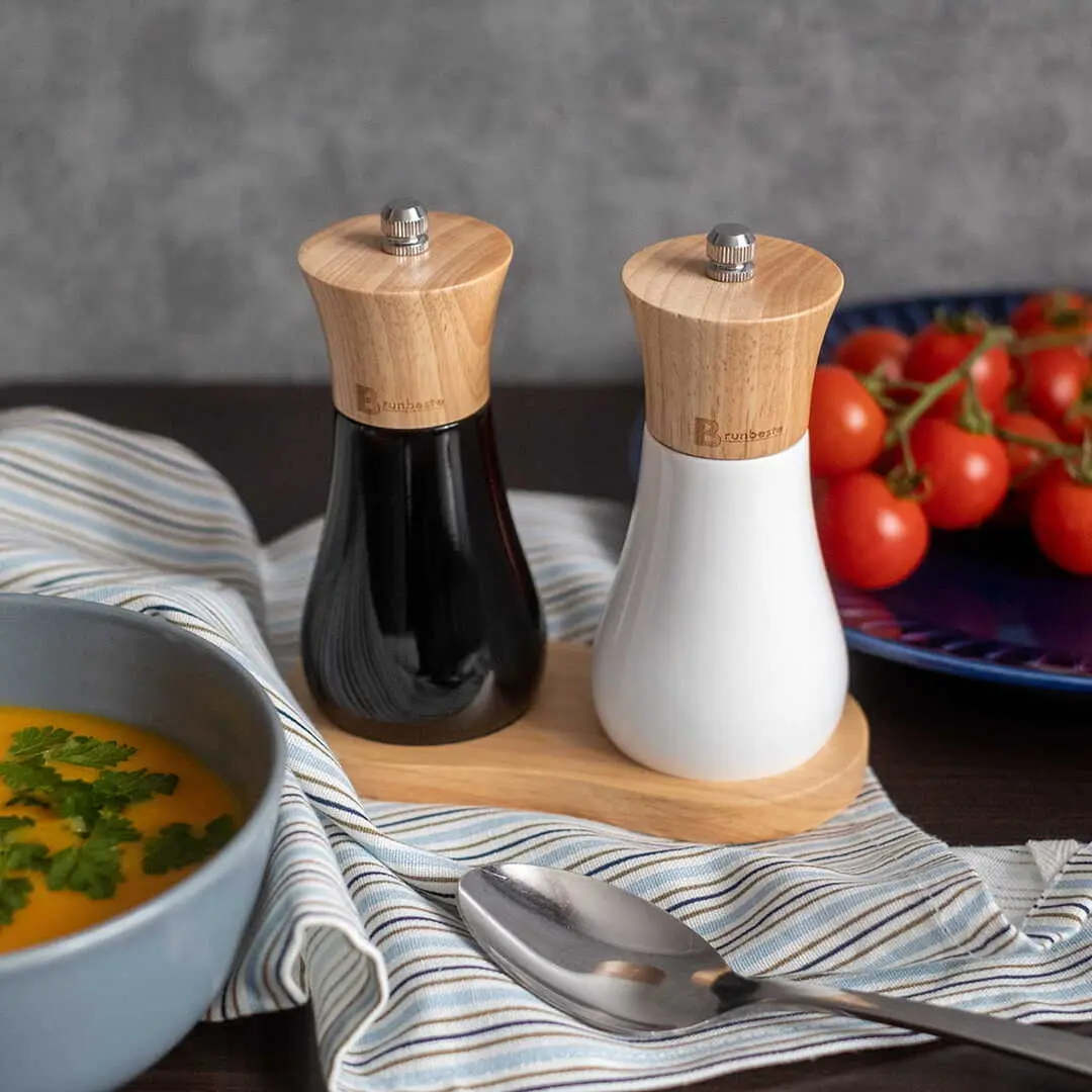 Set de rasnita de condimente Smile SMP-9 (White/Black)