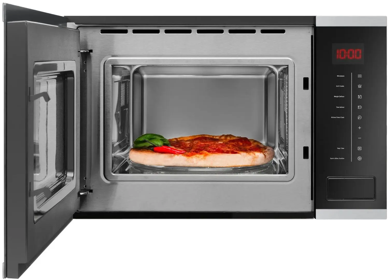Встраиваемая микроволновая печь Amica X-Type AMMB20E3SGI (Black/Inox) - 2