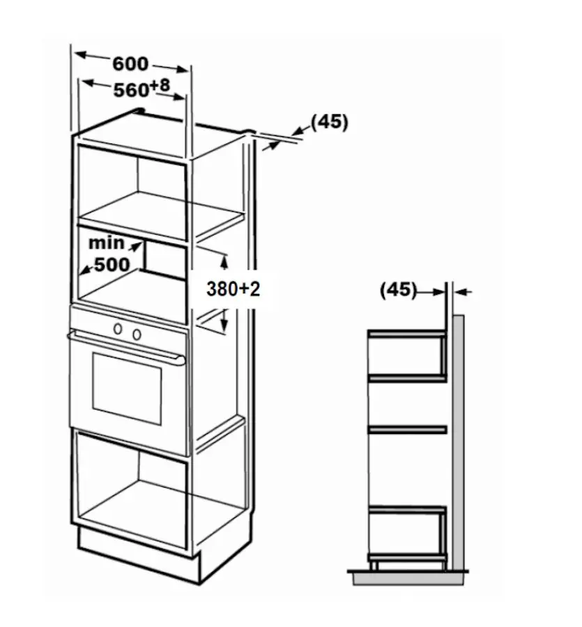 Cuptor cu microunde incorporabil Backer BIM925 B7J BL (Black)