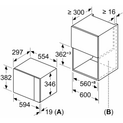 Cuptor cu microunde incorporabil Bosch BEL523MS0 (Black/Inox) Thumb