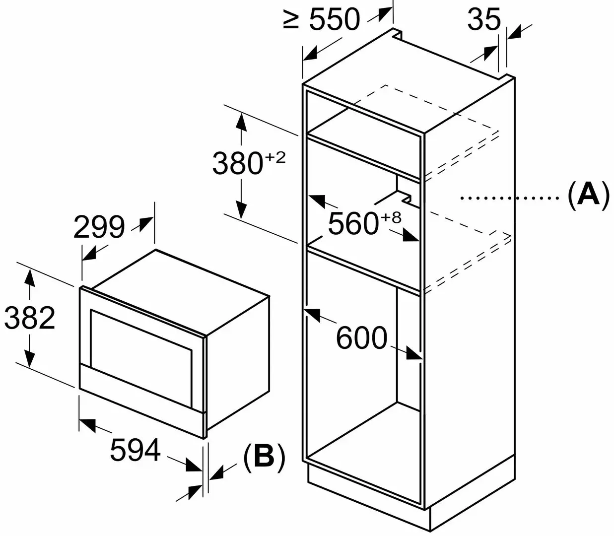 Cuptor cu microunde incorporabil Bosch BEL7321B1 (Black)