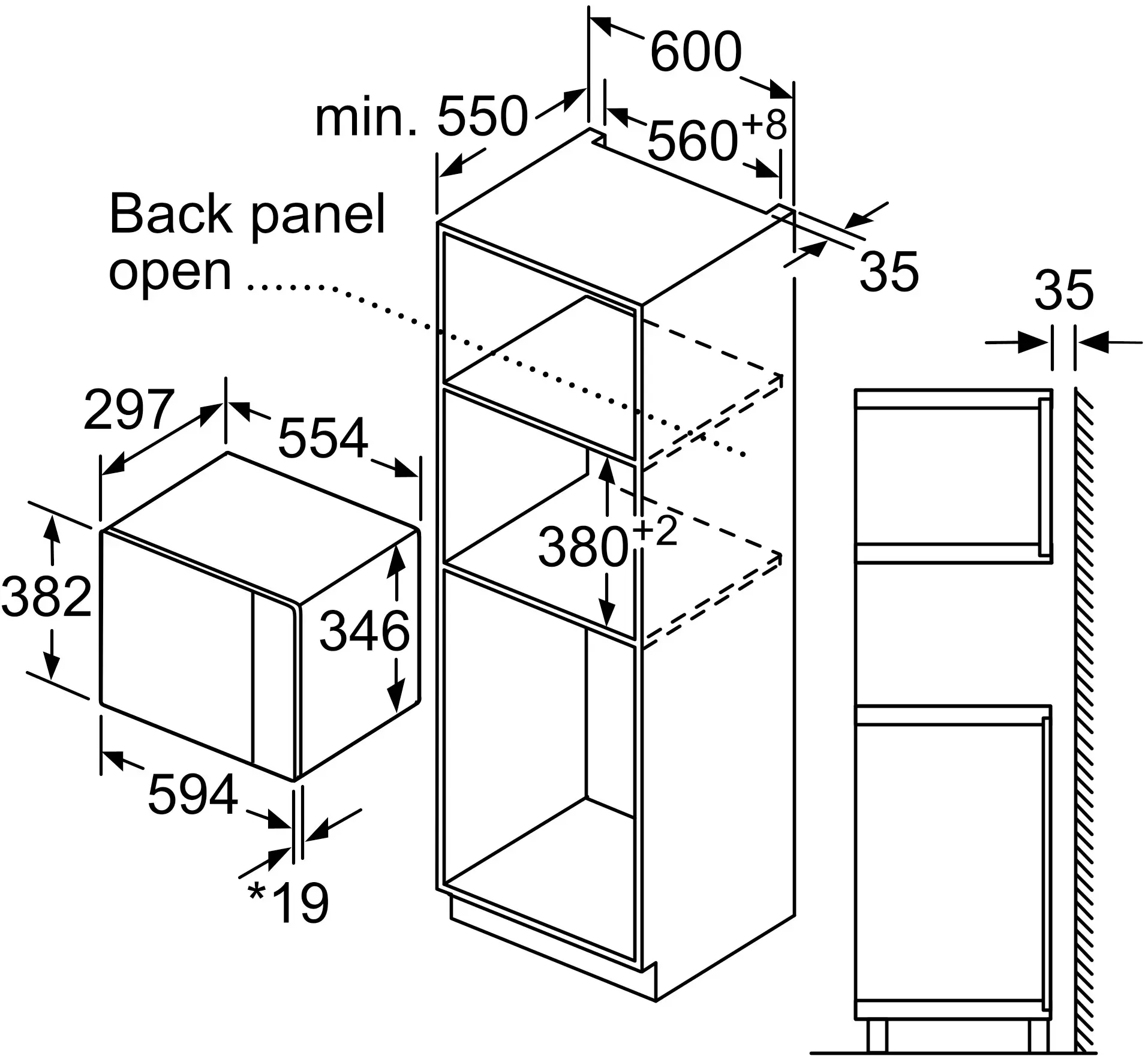 Cuptor cu microunde incorporabil Bosch BFL520MS0 (Inox)