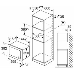 Cuptor cu microunde incorporabil Bosch BFL523MW3 (White) Thumb