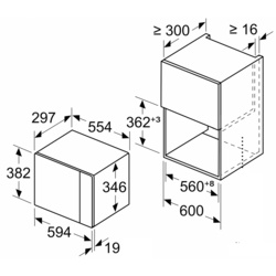 Cuptor cu microunde incorporabil Bosch BFL524MW0 (White) Thumb