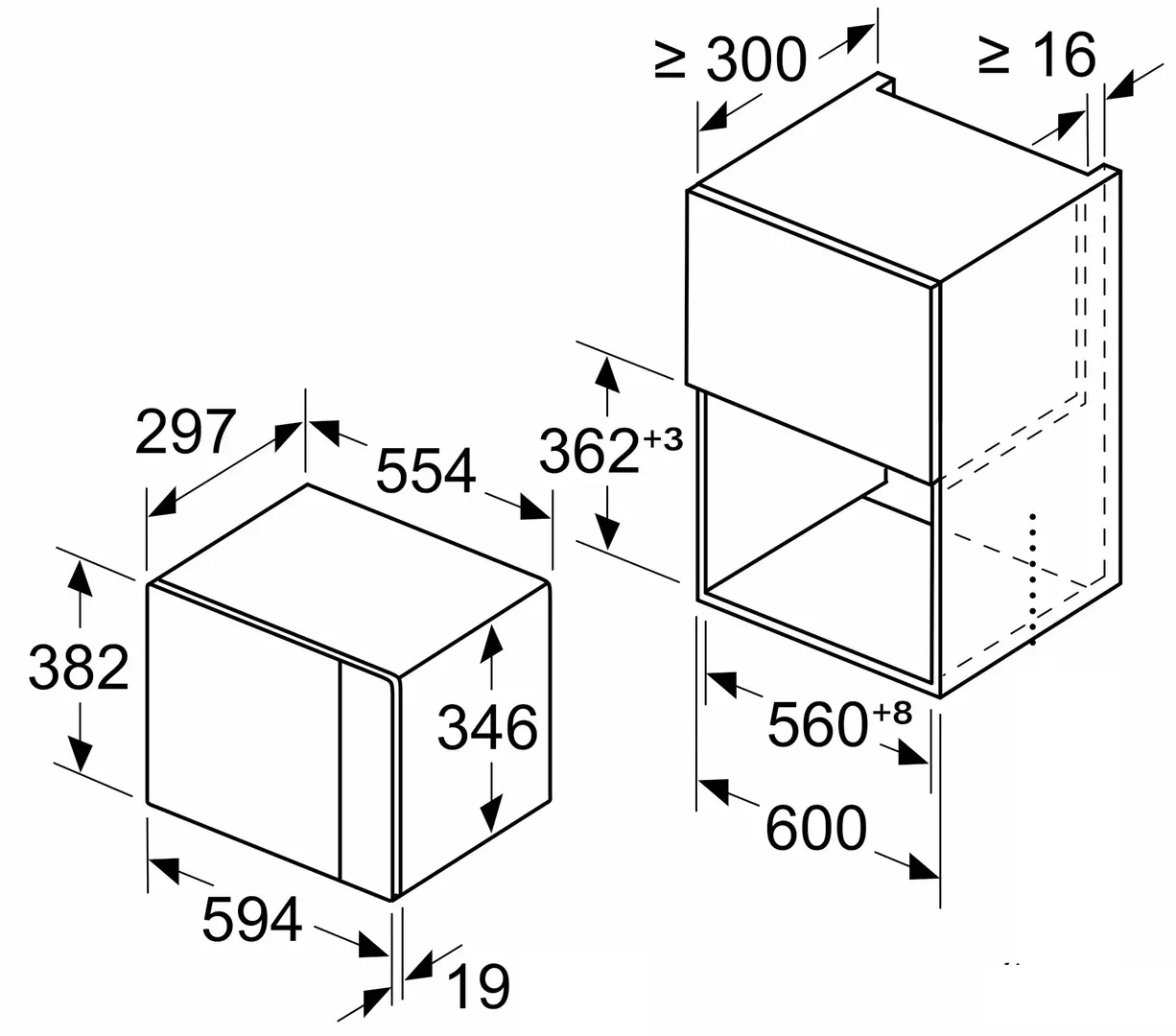 Cuptor cu microunde incorporabil Bosch BFL524MW0 (White)