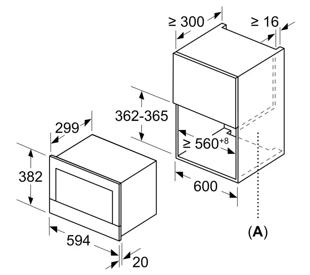 Cuptor cu microunde incorporabil Bosch BFR634GW1 (White)