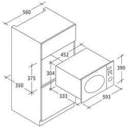Cuptor cu microunde incorporabil Candy MIC20GDFBA (Beige) Thumb