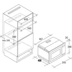 Cuptor cu microunde incorporabil Candy MIC25GDFX (Silver) Thumb
