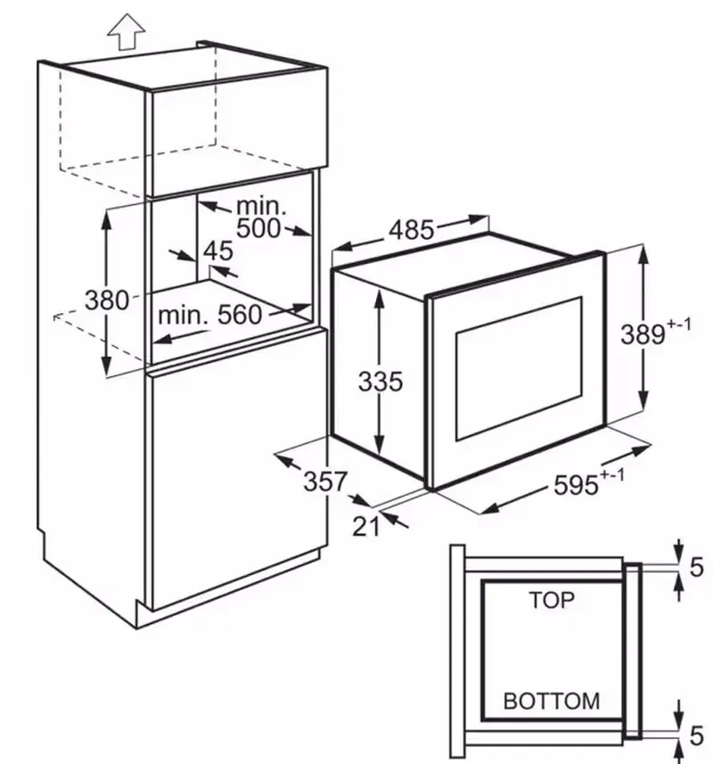 Встраиваемая микроволновая печь Electrolux LMS4253TMX (Black) - 6