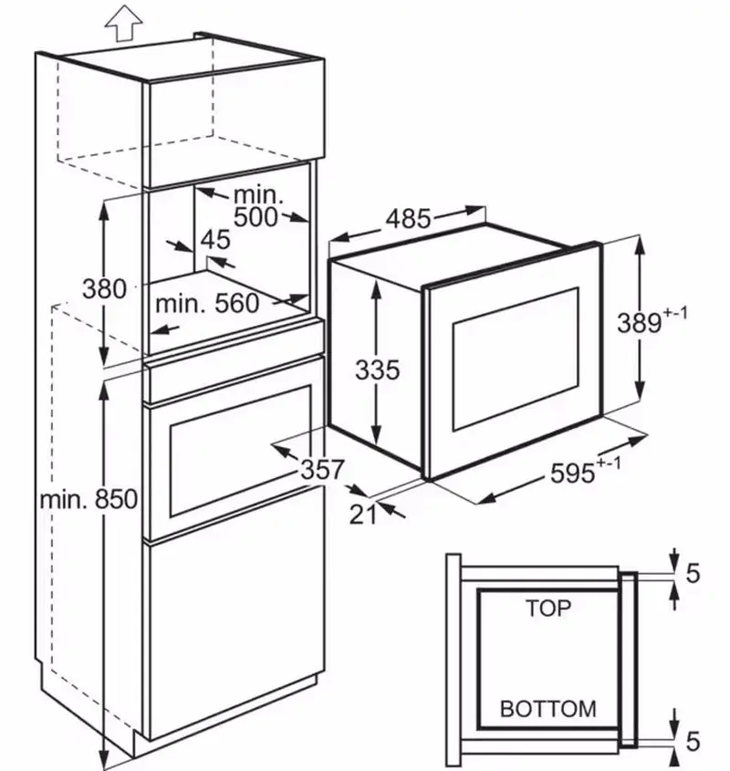 Встраиваемая микроволновая печь Electrolux LMS4253TMX (Black) - 7