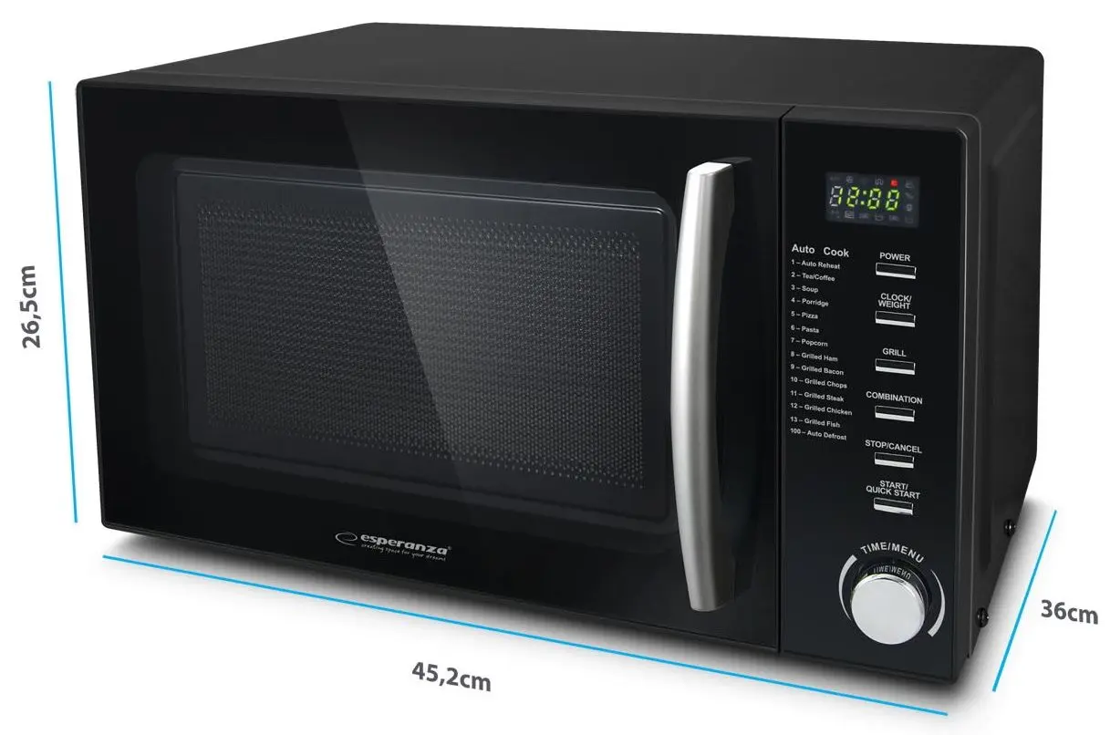 Cuptor cu microunde Esperanza EKO010 (Black)