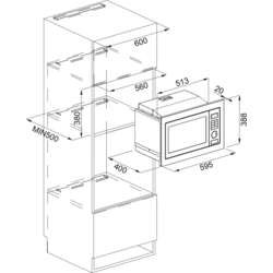 Встраиваемая микроволновая печь Franke Maris Crystal FMW 250 CR2 G BK (Black) Thumb