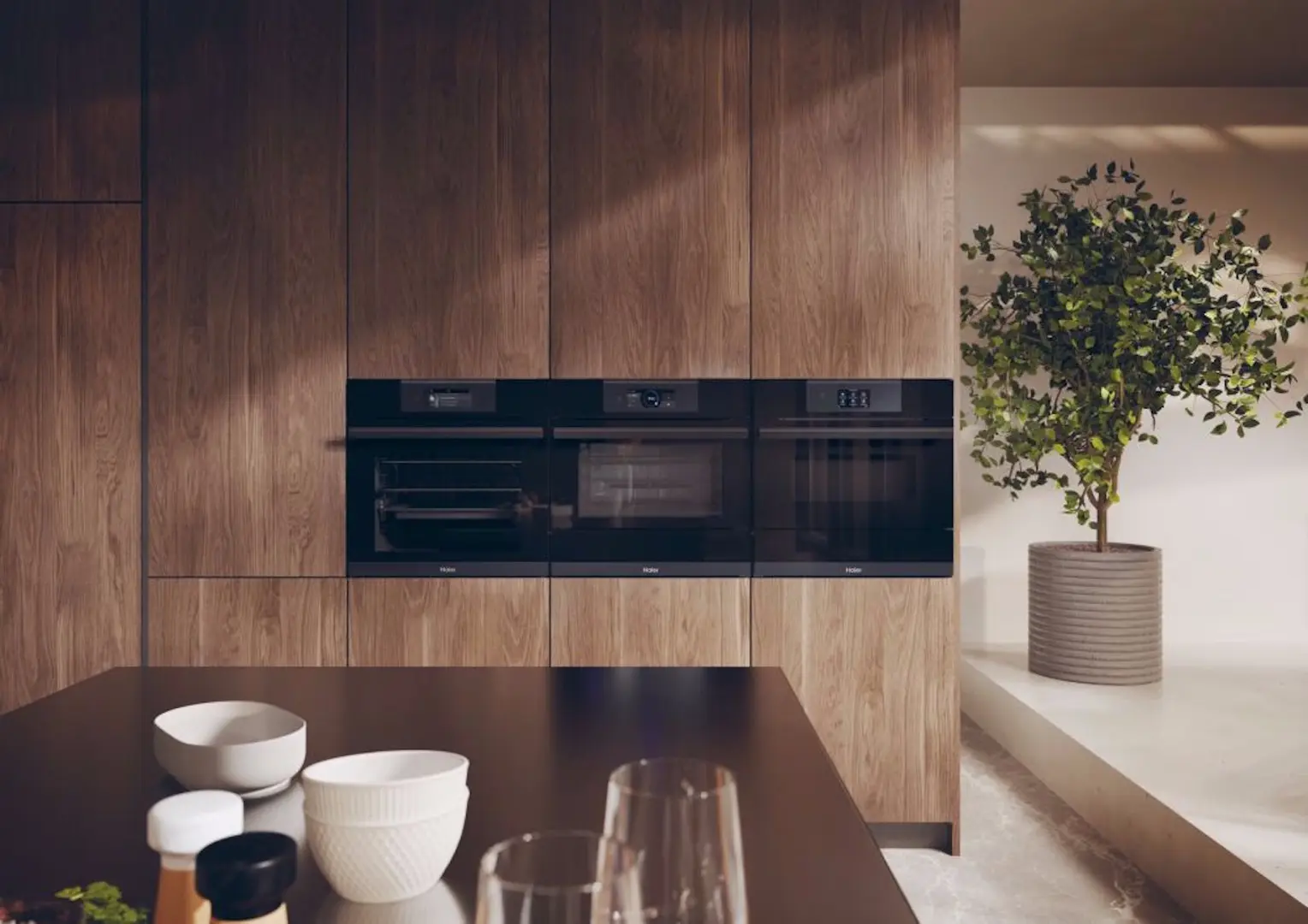 Cuptor cu microunde incorporabil Haier I-Touch Compact Series 6 HWO45NB6T0B1 (Black)