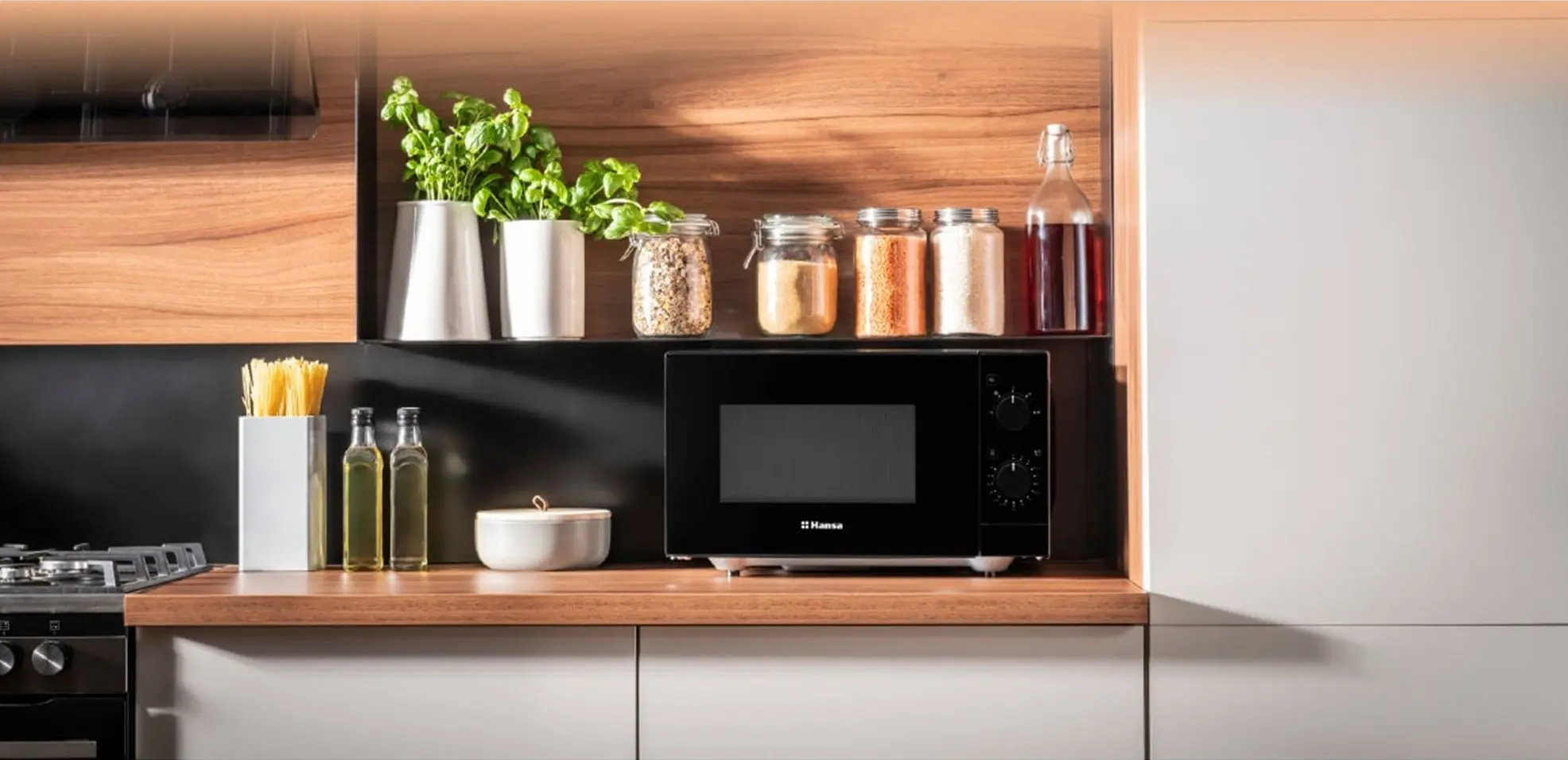 Cuptor cu microunde Hansa AMMF20M1BH (Black)