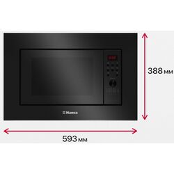 Cuptor cu microunde incorporabil Hansa AMGB20E2GB (Black) Thumb