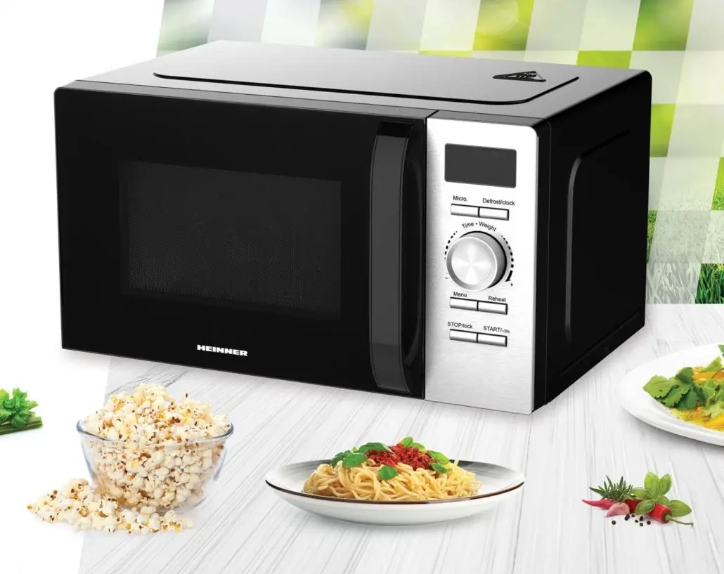 Cuptor cu microunde Heinner HMW-D2060BK (Black/Silver)