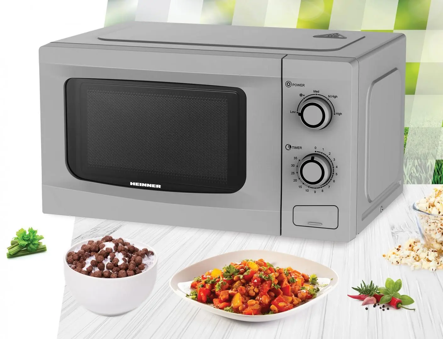 Cuptor cu microunde Heinner HMW-M2035SL (Silver)