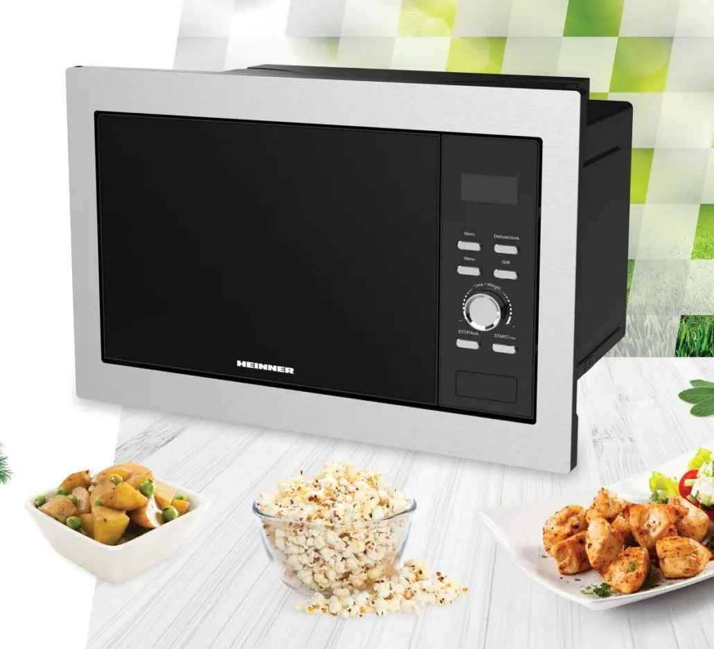 Cuptor cu microunde incorporabil Heinner HMW-BI2360SS (Inox/Black)