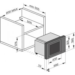 Встраиваемая микроволновая печь Kaiser AvangardePro EM 2510 (Black) Thumb